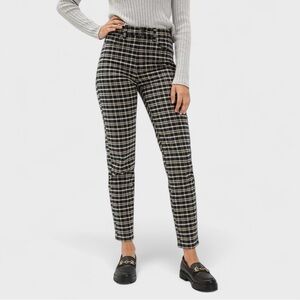 American Eagle Plaid Mom Jeans